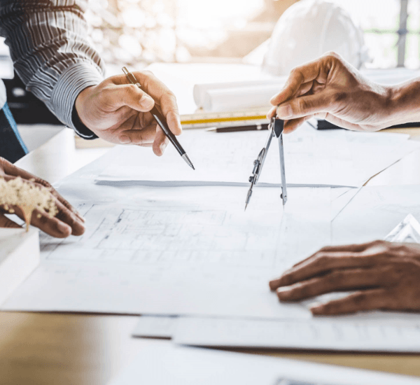 設計図　手元　写真